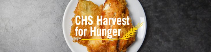 CHS Harvest for Hunger fish fry banner