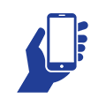 Hand phone icon