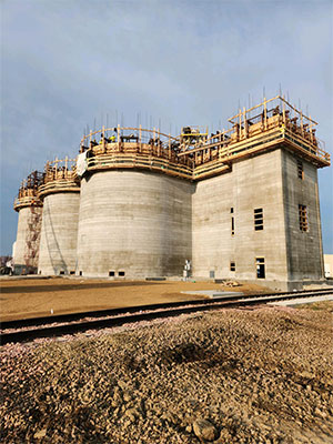 Construction of elevator slip form
