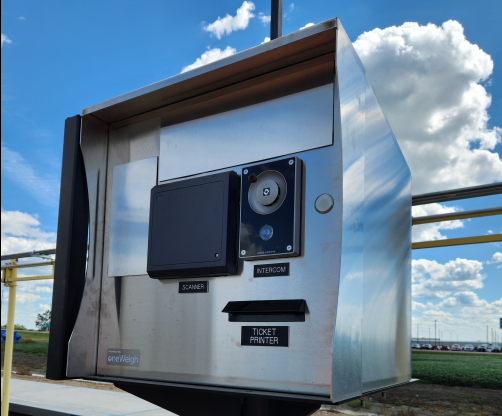 kiosk system on out boud scale